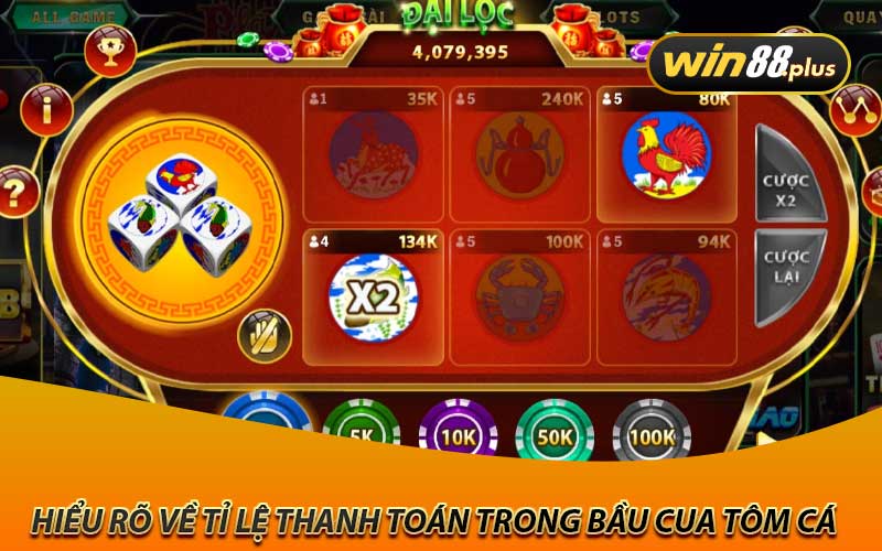 Hiểu rõ về tỉ lệ thanh toán trong bầu cua tôm cá